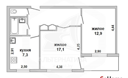 Купить 2-комнатную квартиру, Брест, Дубровка, ул. Дубровская. Фото 17