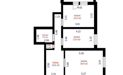 Купить 3-комнатную квартиру, Минск, Охотская ул., 145 (Заводской район). Фото 35