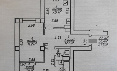 Купить 2-комнатную квартиру, Витебск, Воинов-Интернационалистов, 2. Фото 2