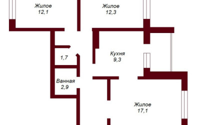 Купить 3-комнатную квартиру, Брест, ул. Московская. Фото 14