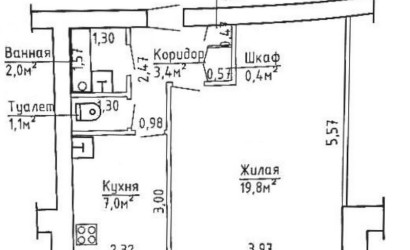 Купить 1-комнатную квартиру, Барановичи, Коммунистическая, 7А. Фото 2
