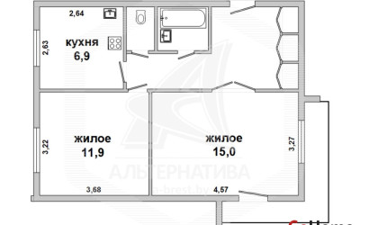 Купить 2-комнатную квартиру, Брест, Восток, ул. Ленинградская. Фото 17