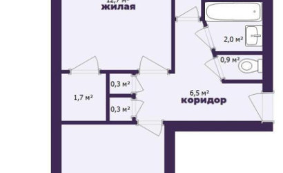 Купить 2-комнатную квартиру, Солигорск, Ленина ул., 31. Фото 12