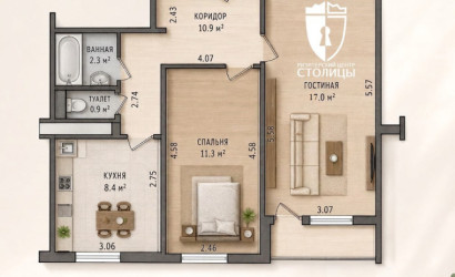 Купить 2-комнатную квартиру, Минск, Восточная, 35(Советский район). Фото 2