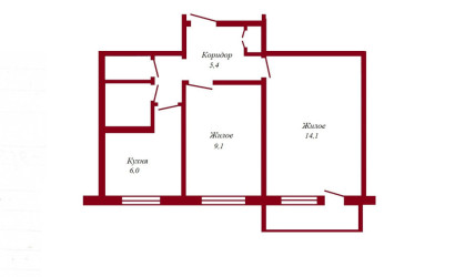 Купить 2-комнатную квартиру, Пинск, Первомайская, 162. Фото 10