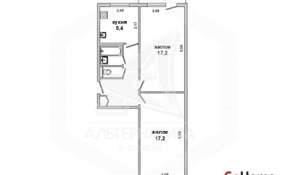 Купить 2-комнатную квартиру, Брест, Восток, ул. Московская. Фото 1