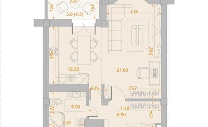 Купить 2-комнатную квартиру, Минск, Дзержинского просп., 23 (Московский район). Фото 25
