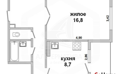 Купить 1-комнатную квартиру, Брест, Восток, ул. Советской Конституции. Фото 7