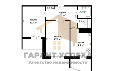 Купить 2-комнатную квартиру, Брест, ул. Гвардейская, д. . Фото 20