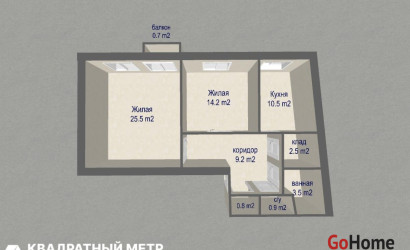 Купить 2-комнатную квартиру, Минск, Киселева ул., 28 (Центральный район). Фото 38