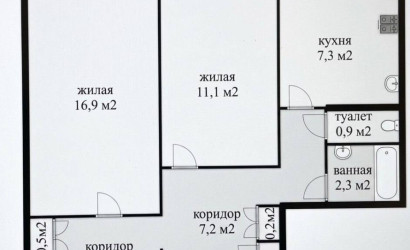 Купить 2-комнатную квартиру, Жодино, Гагарина ул., 13. Фото 6