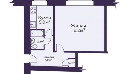 Купить 1-комнатную квартиру, Солигорск, Парковая ул., 17. Фото 15