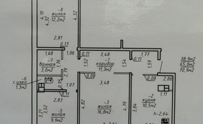 Купить 3-комнатную квартиру, Гомель, ул. Крупской, д. 108Д. Фото 20