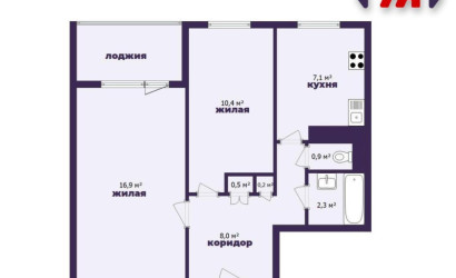 Купить 2-комнатную квартиру, Минск, Багратиона 2-й пер., 17 (Партизанский район). Фото 4