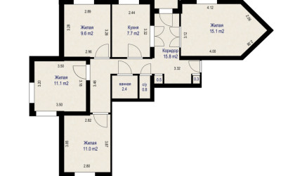 Купить 4-комнатную квартиру, Минск, ул. Городецкая, д. 15 (Первомайский район). Фото 13
