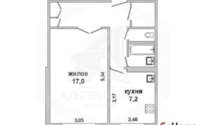 Купить 1-комнатную квартиру, Брест, Ковалево, ул. Луцкая. Фото 11