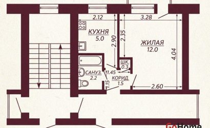 Купить 1-комнатную квартиру, Лида, Победы, 19. Фото 10