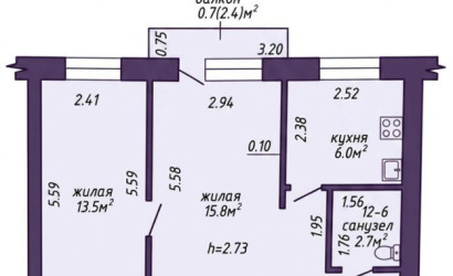 Купить 2-комнатную квартиру, Минск, Кулешова ул., 6(Заводской район). Фото 22