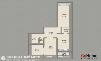 Купить 3-комнатную квартиру, Копище, Авиационная 5. Фото 18