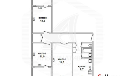Купить 3-комнатную квартиру, Брест, Ковалево, ул. Суворова. Фото 23
