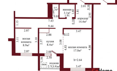 Купить 2-комнатную квартиру, Гродно, Виктора Глухова, 4. Фото 15