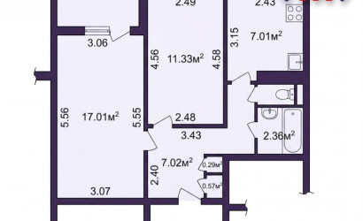 Купить 2-комнатную квартиру, Минск, Гамарника ул., 20/1 (Советский район). Фото 13