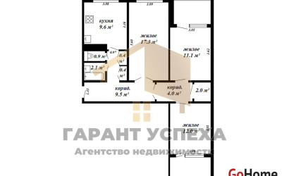 Купить 3-комнатную квартиру, Брест, ул. Куйбышева. Фото 19