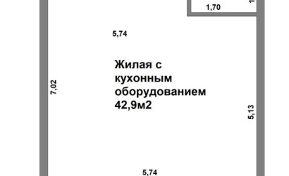 Купить 1-комнатную квартиру, Минск, Жореса Алфёрова ул., 1 (Октябрьский район). Фото 14
