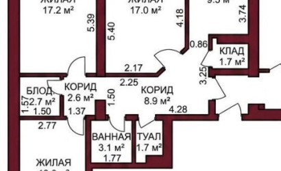 Купить 3-комнатную квартиру, Гродно, Белуша, 20Б. Фото 14