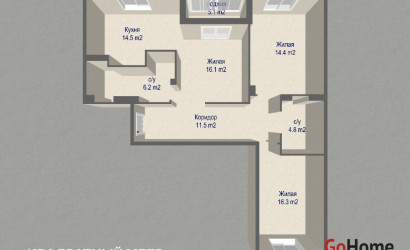 Купить 3-комнатную квартиру, Минск, Дзержинского просп., 26 (Московский район). Фото 14