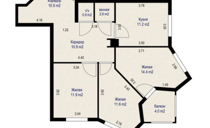 Купить 3-комнатную квартиру, Минск, Чкалова ул., 18/1 (Октябрьский район). Фото 16