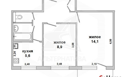 Купить 2-комнатную квартиру, Брест, Восток, ул. Московская. Фото 1