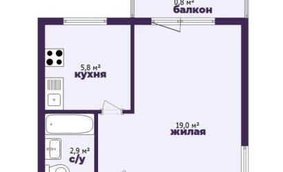 Купить 1-комнатную квартиру, Солигорск, Горького ул., 1/А. Фото 24