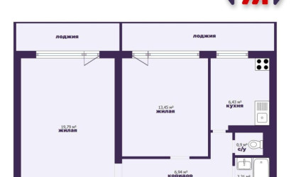 Купить 2-комнатную квартиру, Минск, Кольцова ул., 32 (Советский район). Фото 18