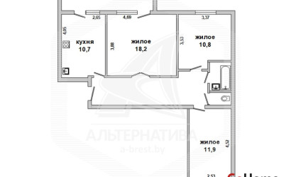 Купить 3-комнатную квартиру, Брест, Дубровка, ул. Дубровская. Фото 17