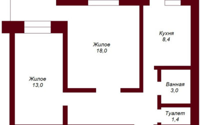 Купить 2-комнатную квартиру, Брест, ул. Героев обороны Брестской крепости, д. . Фото 11