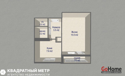 Купить 1-комнатную квартиру, Минск, Казинца ул., 39(Октябрьский район). Фото 24