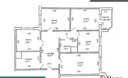 Купить 4-комнатную квартиру, Минск, Острожских ул., 4 (Московский район)