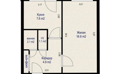 Купить 1-комнатную квартиру, Минск, Пушкина просп., 1 (Фрунзенский район). Фото 11