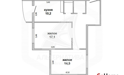 Купить 2-комнатную квартиру, Брест, Киевка, ул. Пионерская. Фото 2