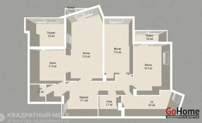 Купить 3-комнатную квартиру, Минск, Беды ул., 45 (Советский район). Фото 15