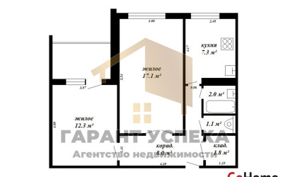 Купить 2-комнатную квартиру, Брест, ул. Адамковская, д. . Фото 16