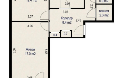 Купить 3-комнатную квартиру, Минск, Заславская ул., 12 (Центральный район). Фото 22