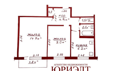 Купить 2-комнатную квартиру, Гродно, Домбровского, 61. Фото 8