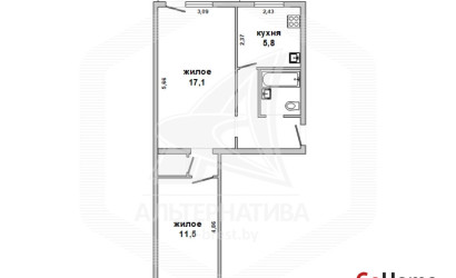 Купить 2-комнатную квартиру, Брест, Центр, пр-т Машерова. Фото 1