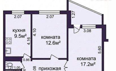 Купить 2-комнатную квартиру, Слуцк, Социалистическая ул., 168. Фото 24