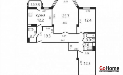 Купить 3-комнатную квартиру, Минск, Семеняко ул., 22 (Фрунзенский район). Фото 43