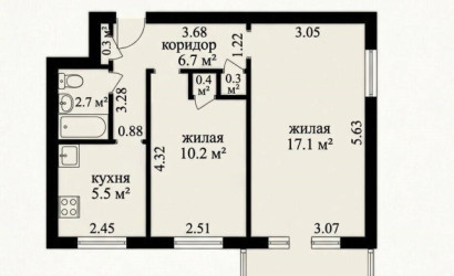 Купить 2-комнатную квартиру, Минск, Каховская ул., 45 (Центральный район). Фото 11