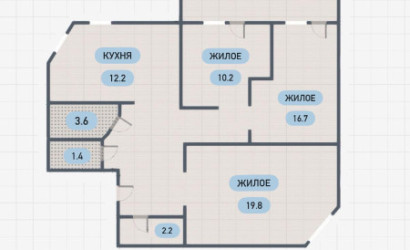 Купить 3-комнатную квартиру, Брест, Республиканская ул.. Фото 2