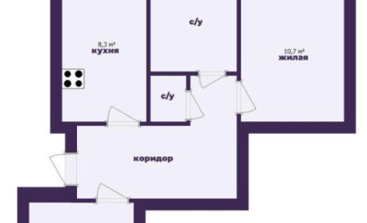 Купить 2-комнатную квартиру, Вязань, Заславская ул.. Фото 20